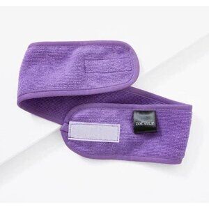 Zoe Ayla Spa Terry Headband Purple 24Lx3.2W NIB Hair Tool